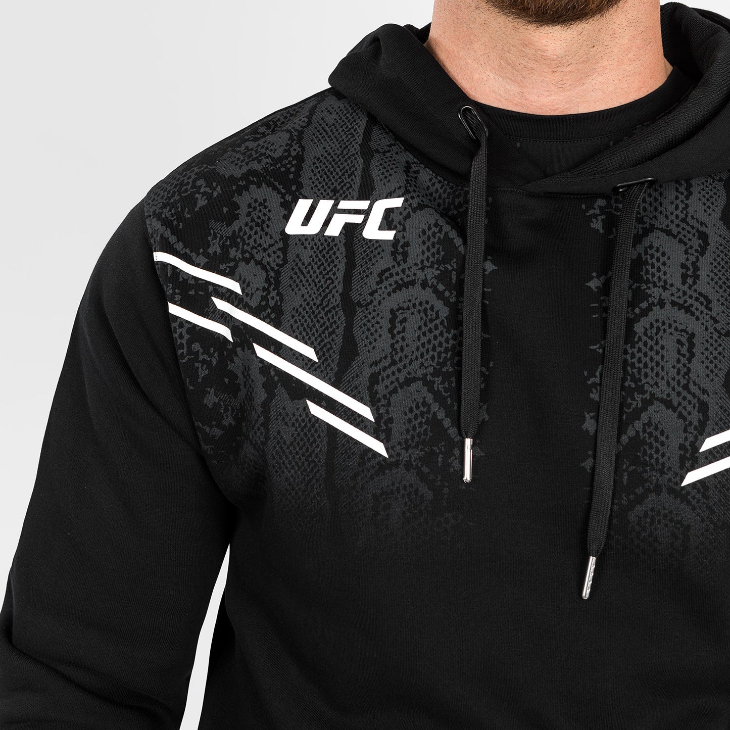 UFC Adrenaline by Venum Replica Felpa con Cappuccio da Uomo - Nero