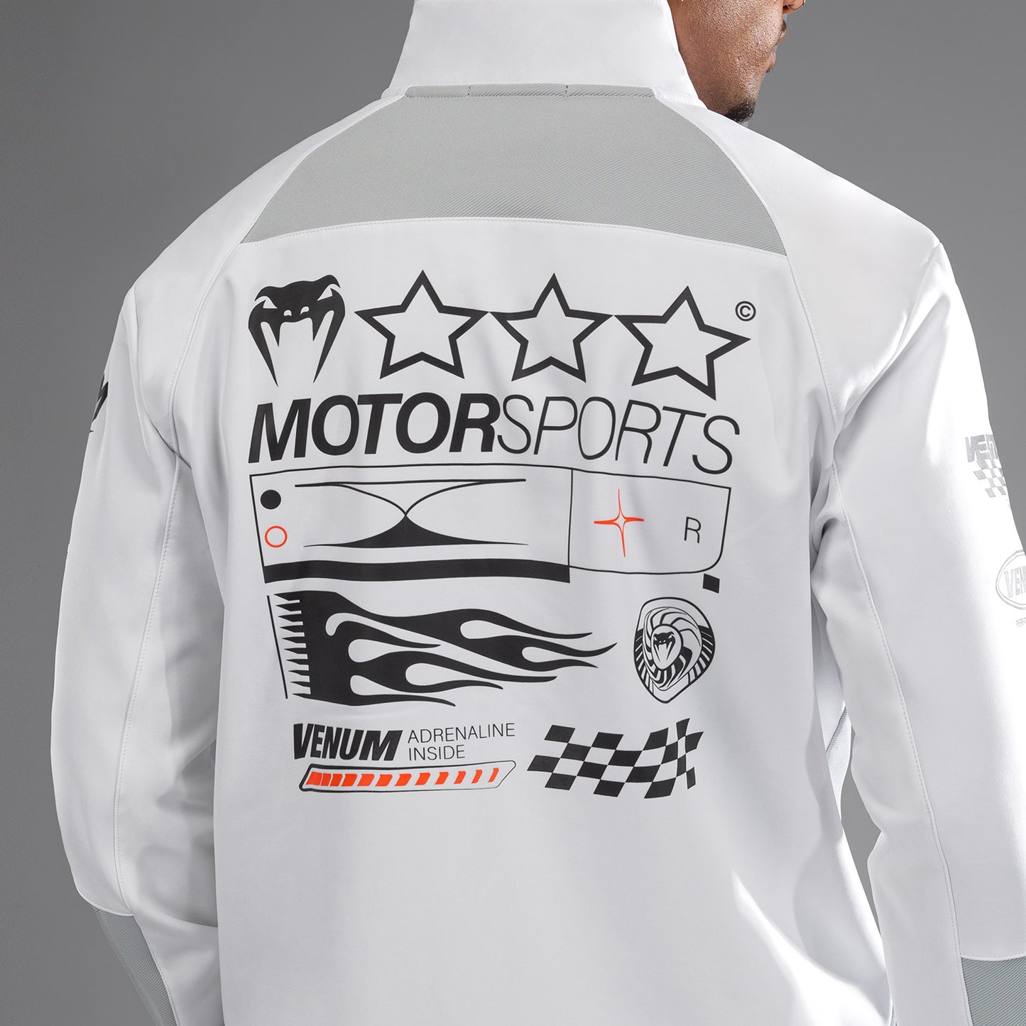 Venum Motorsport Giacca Softshell - Bianco Neve