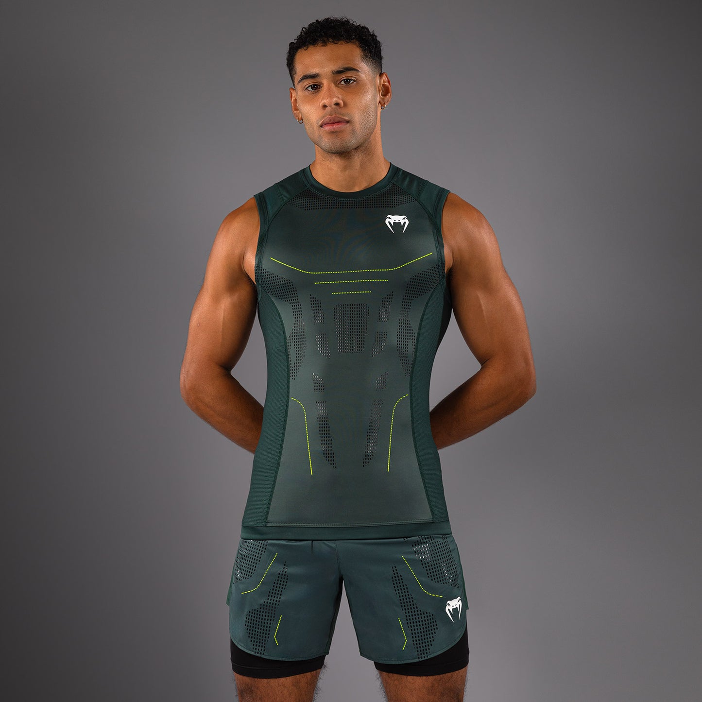 Venum Technical 3.0 Rashguard Senza Maniche - Verde Foresta