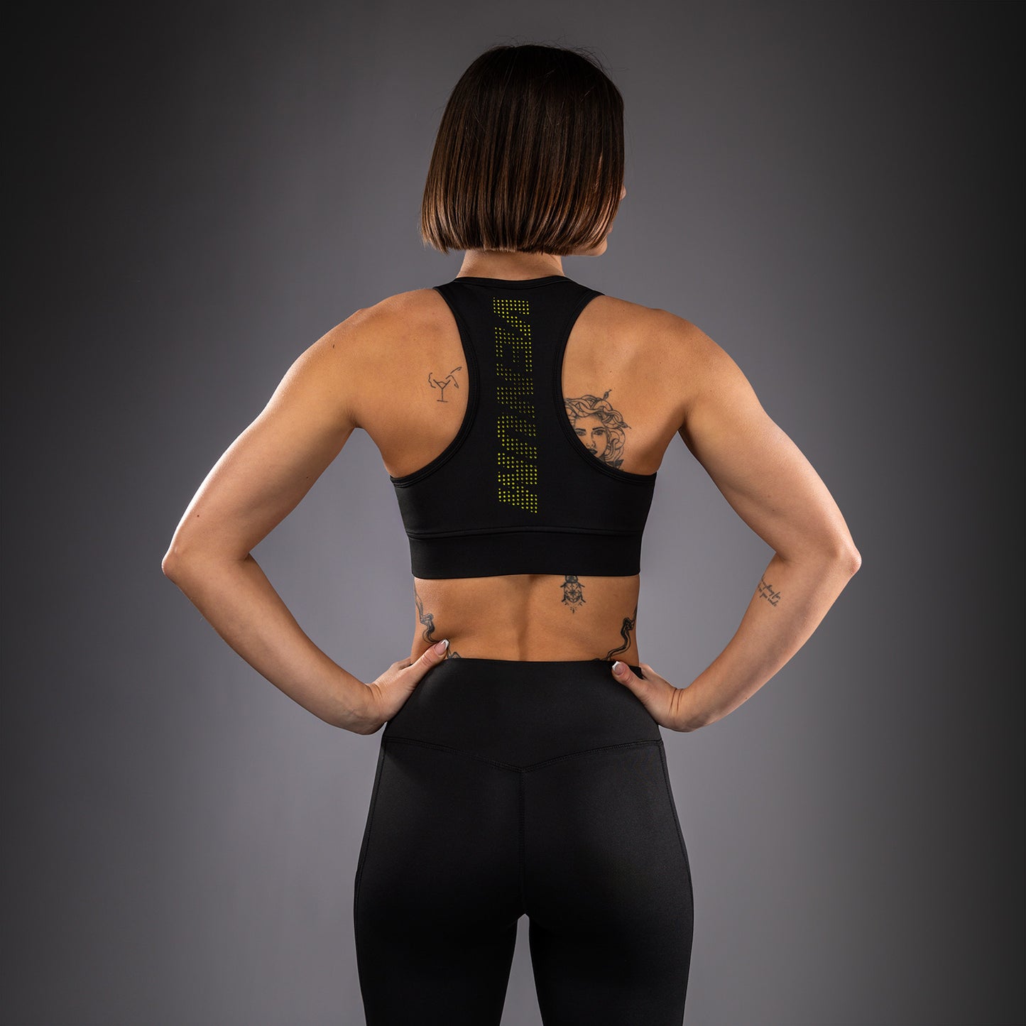Venum Lazer Reggiseno Sportivo da Donna - Nero/Giallo
