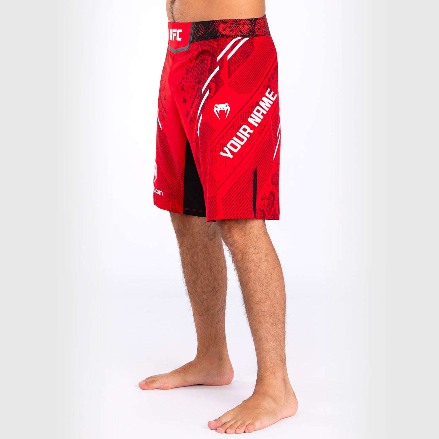 Pantaloncini da combattimento UFC Adrenaline by Venum personalizzati Authentic Fight Night - Uomo - Taglio lungo - Rosso