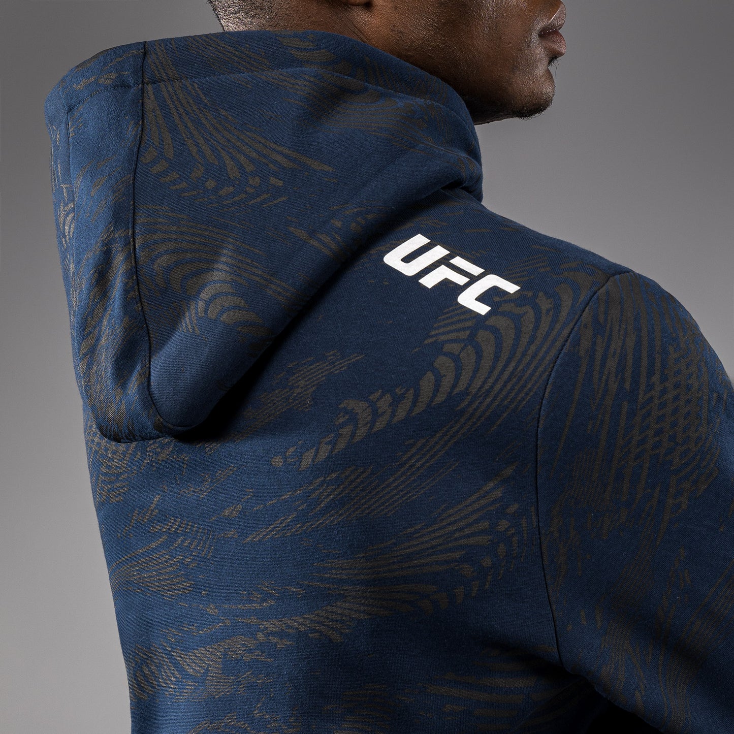 UFC Fusion by Venum Fight Week Felpa con Cappuccio per Uomo - Blu oceanico