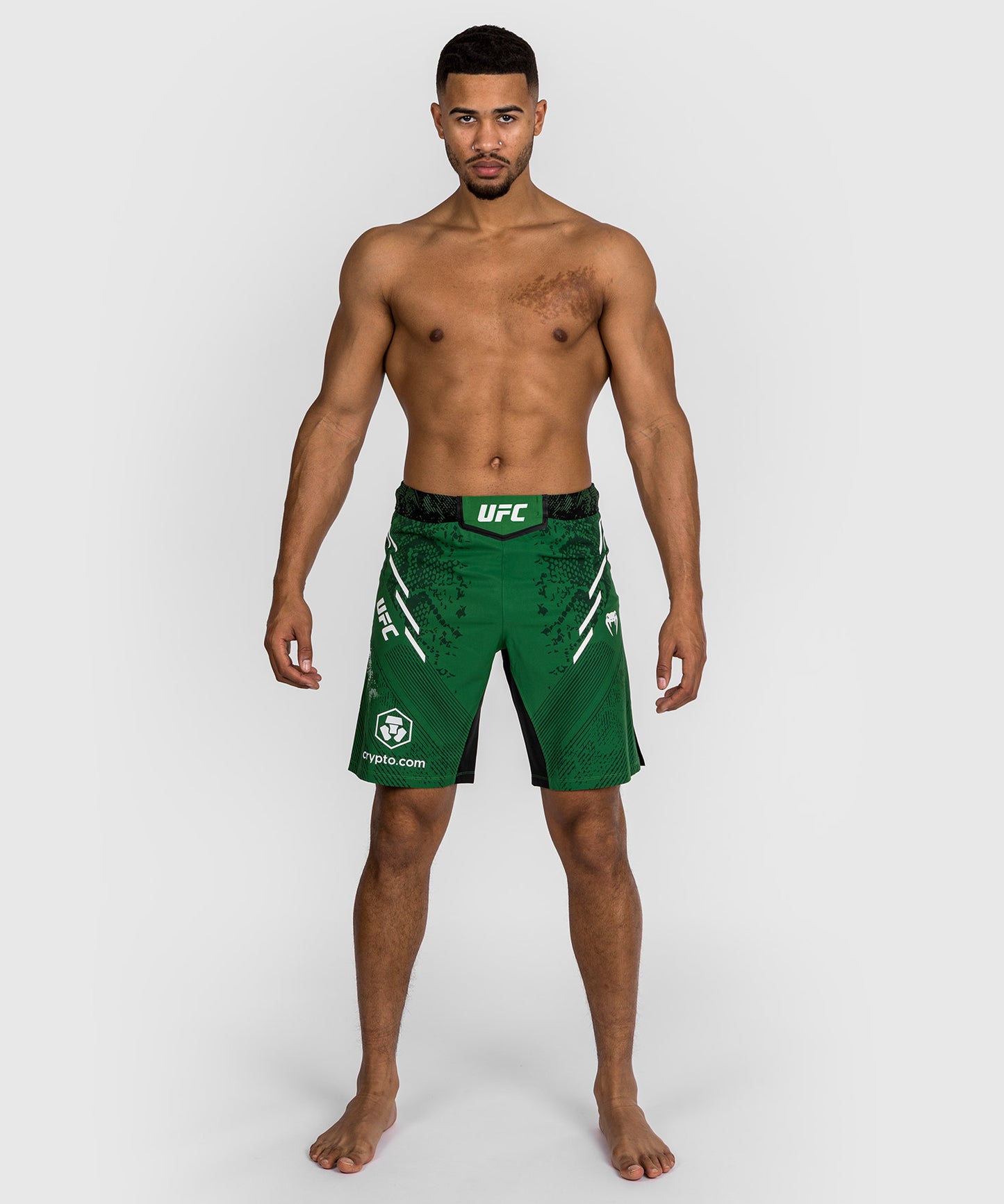 Pantaloncini da combattimento UFC Adrenaline by Venum personalizzati Authentic Fight Night Uomo - Long Fit - Verde