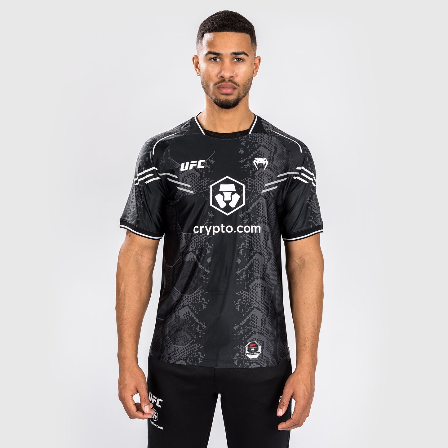 UFC Adrenaline by Venum Authentic Fight Night Maglia Jersey da Uomo - Nero