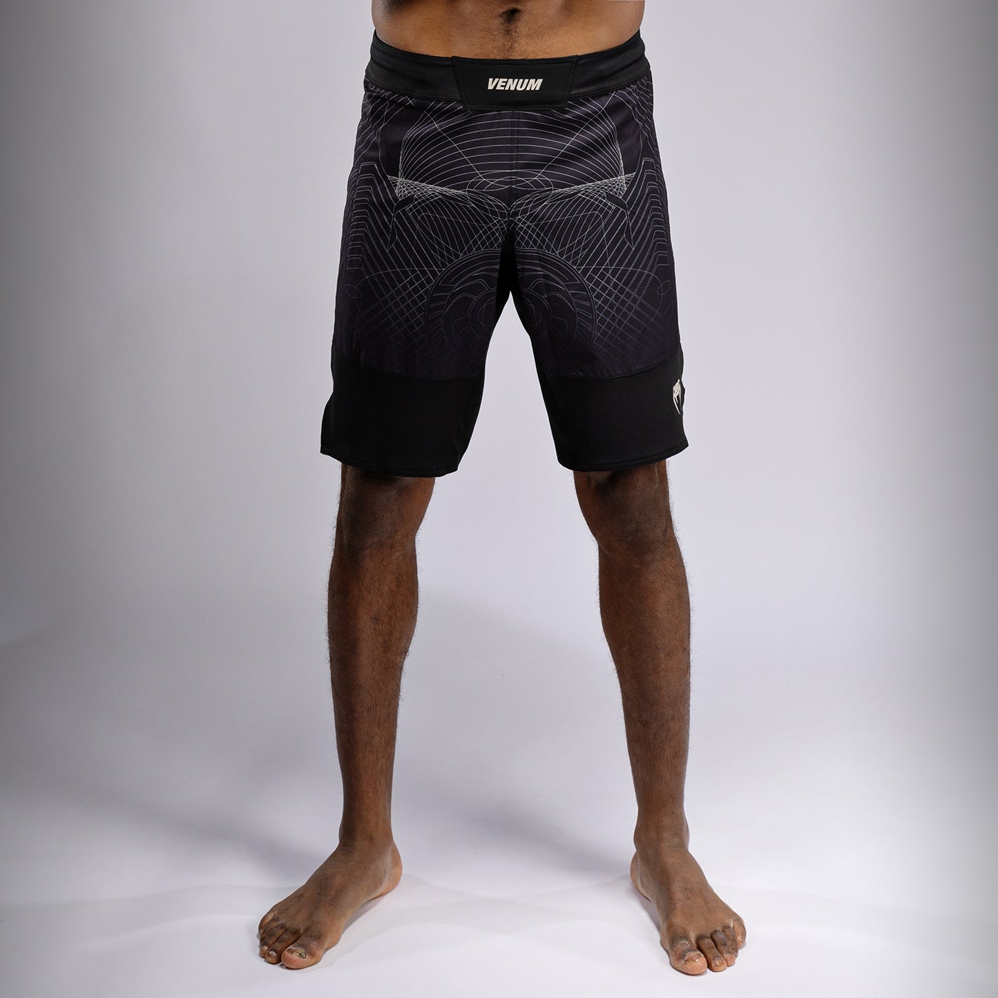 Venum G-Fit Air Pantaloncini da Combattimento - Nero Profondo/Sabbia Del Deserto
