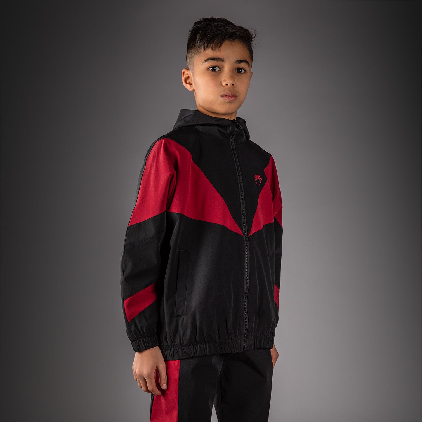 Venum Vectra Giacca da Tuta per Bambini - Nero/Rosso