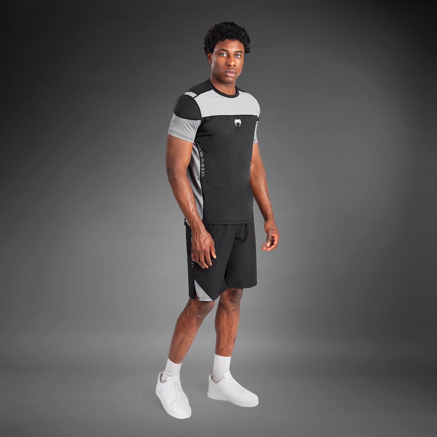 Venum Tempest Maglietta Uomo Dry-Tech - Nero/Grigio