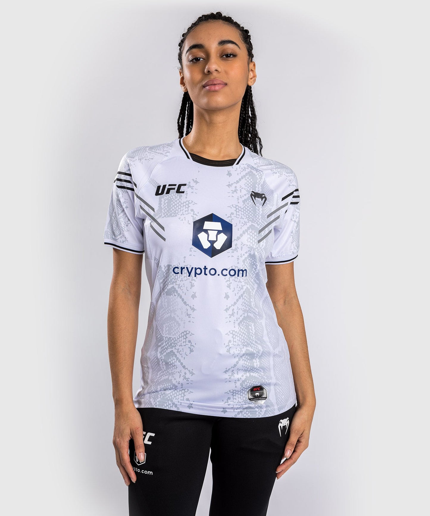 UFC Adrenaline by Venum Authentic Fight Night Maglia Dry Tech Personalizzata da Donna - Bianco
