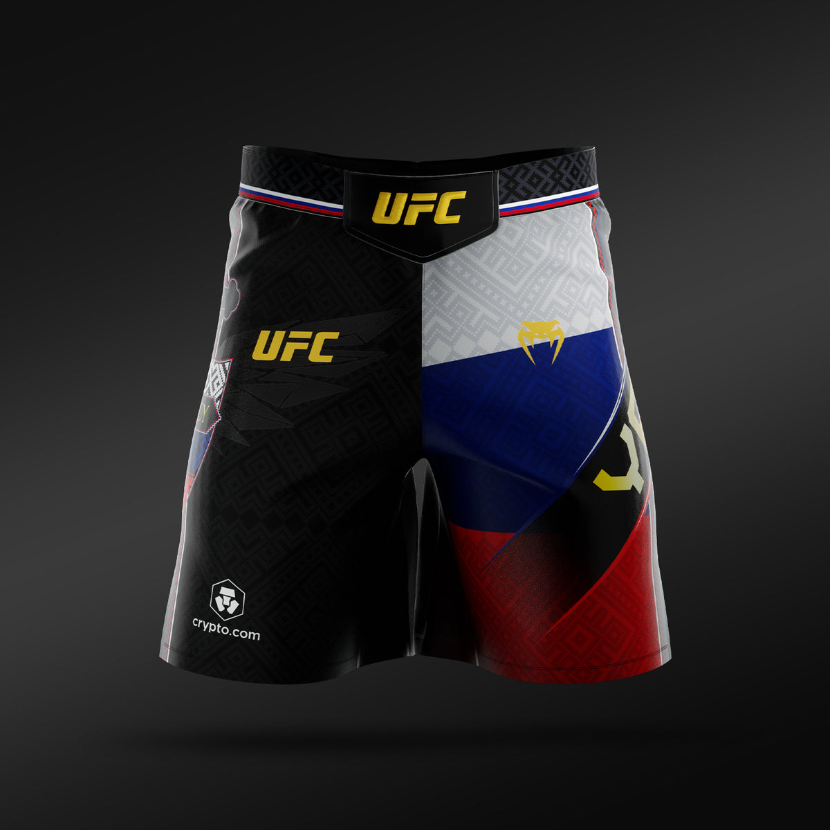 Venum UFC Unrivaled by Venum Petr Yan Pantaloncini da Combattimento Long Fit Uomo – Nero