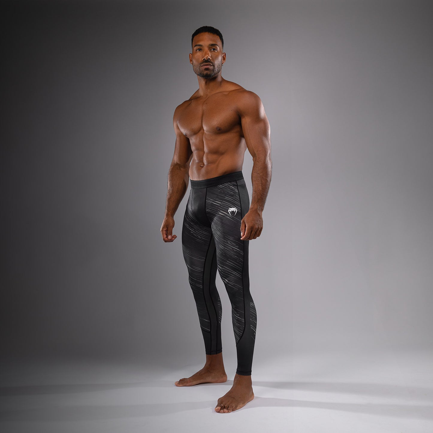 Venum Rapid Pantaloni a compressione - Nero/Grigio Tempesta