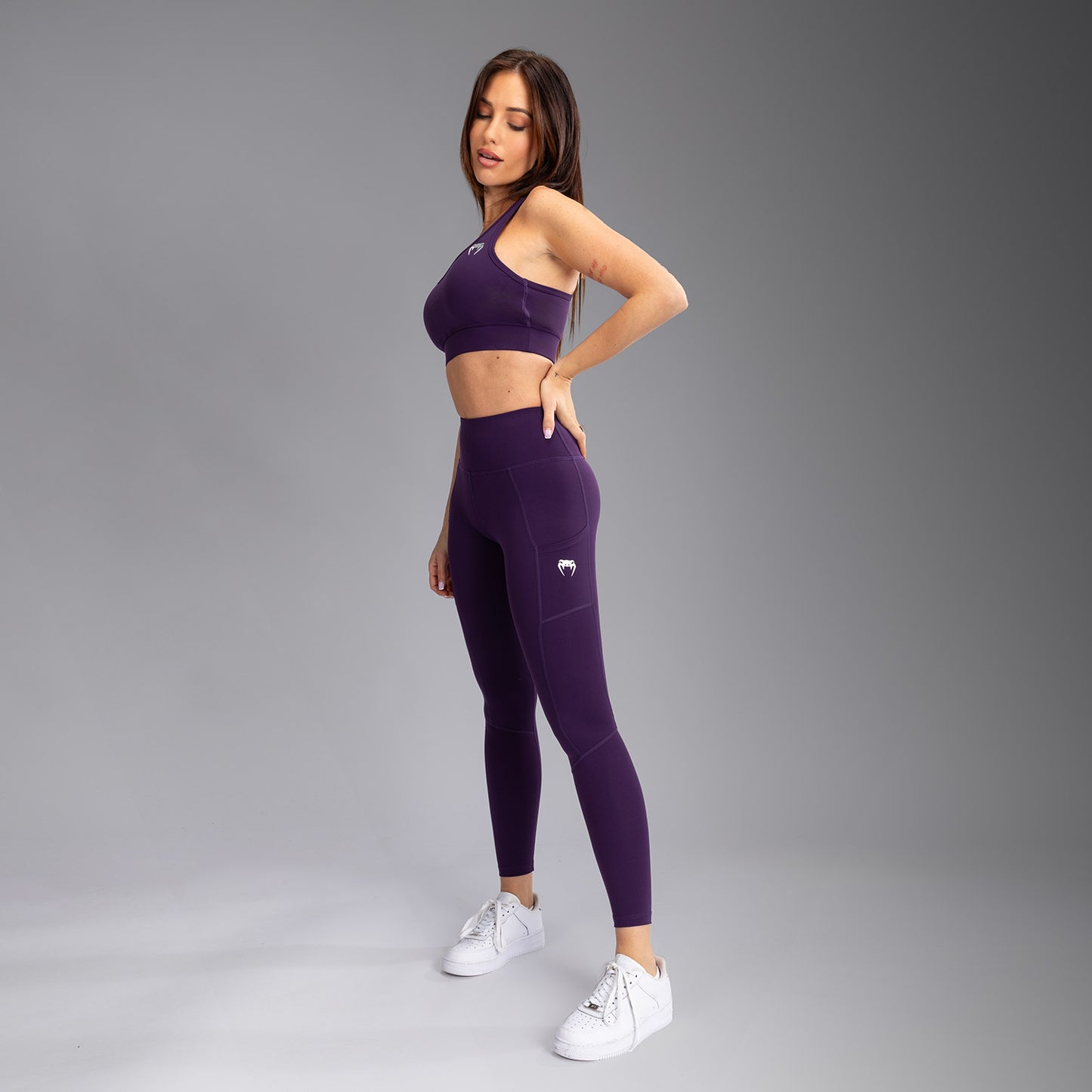Venum Essential Performance Leggings da Donna - Viola Scuro