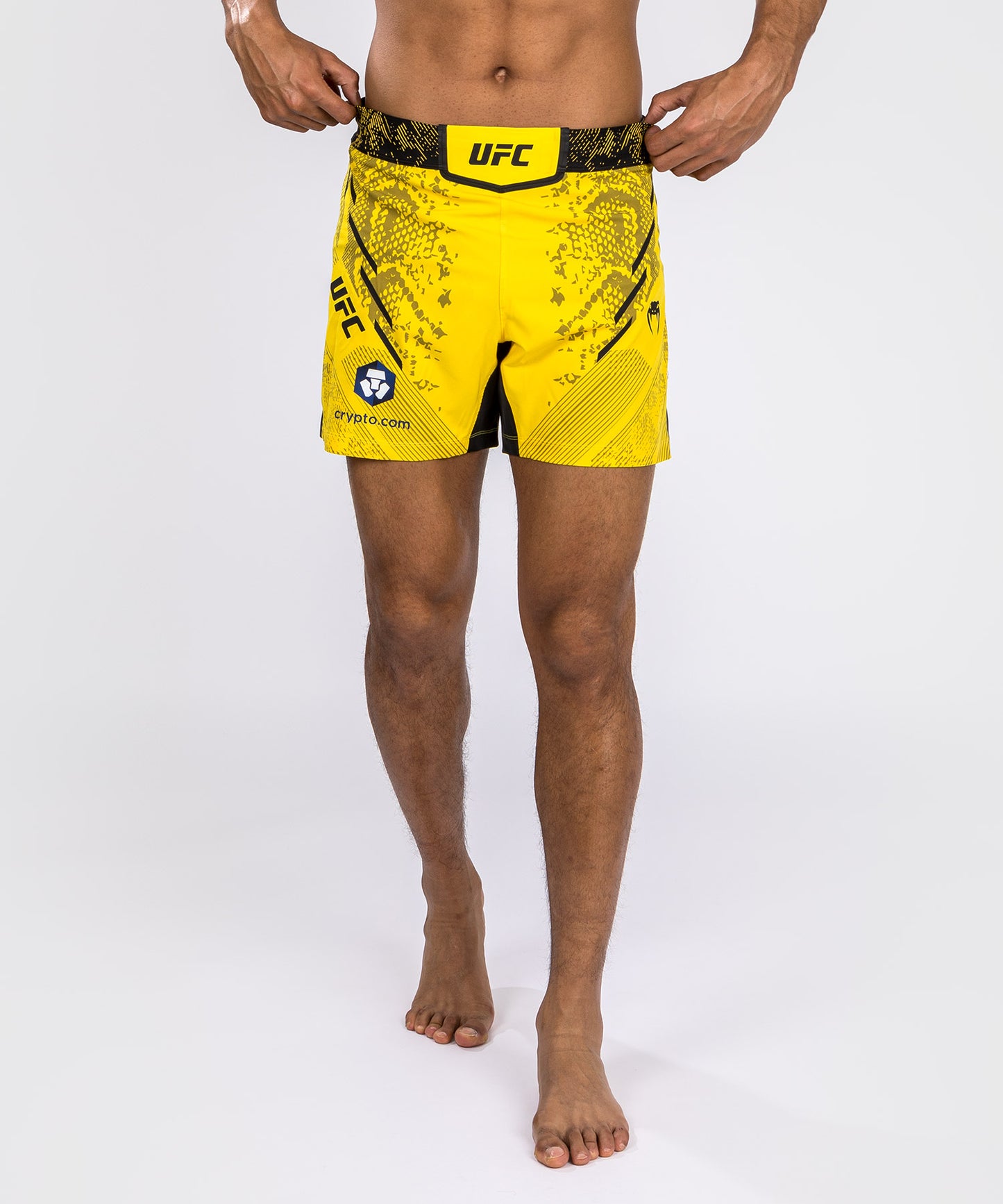 Pantaloncino da combattimento UFC Adrenaline by Venum personalizzato Authentic Fight Night Uomo - Short Fit - Giallo