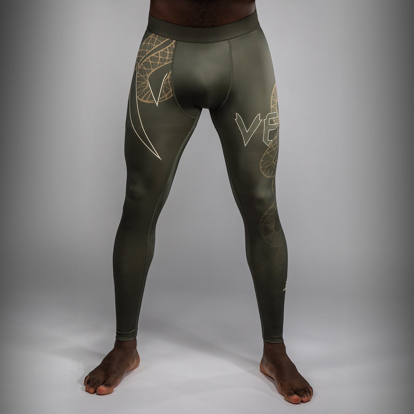 Venum Serpenti Pantaloni Compressivi – Kaki/Bronzo/Ivory