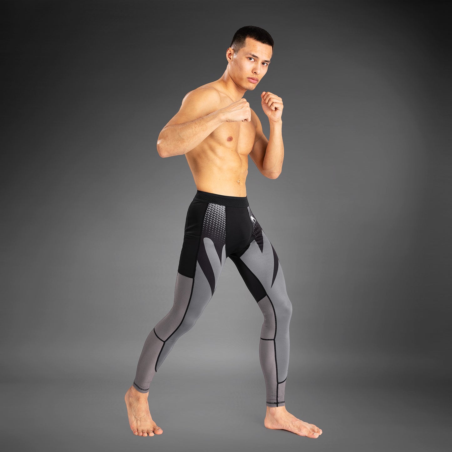 Venum Attack Pantaloni a Compressione da Uomo - Nero