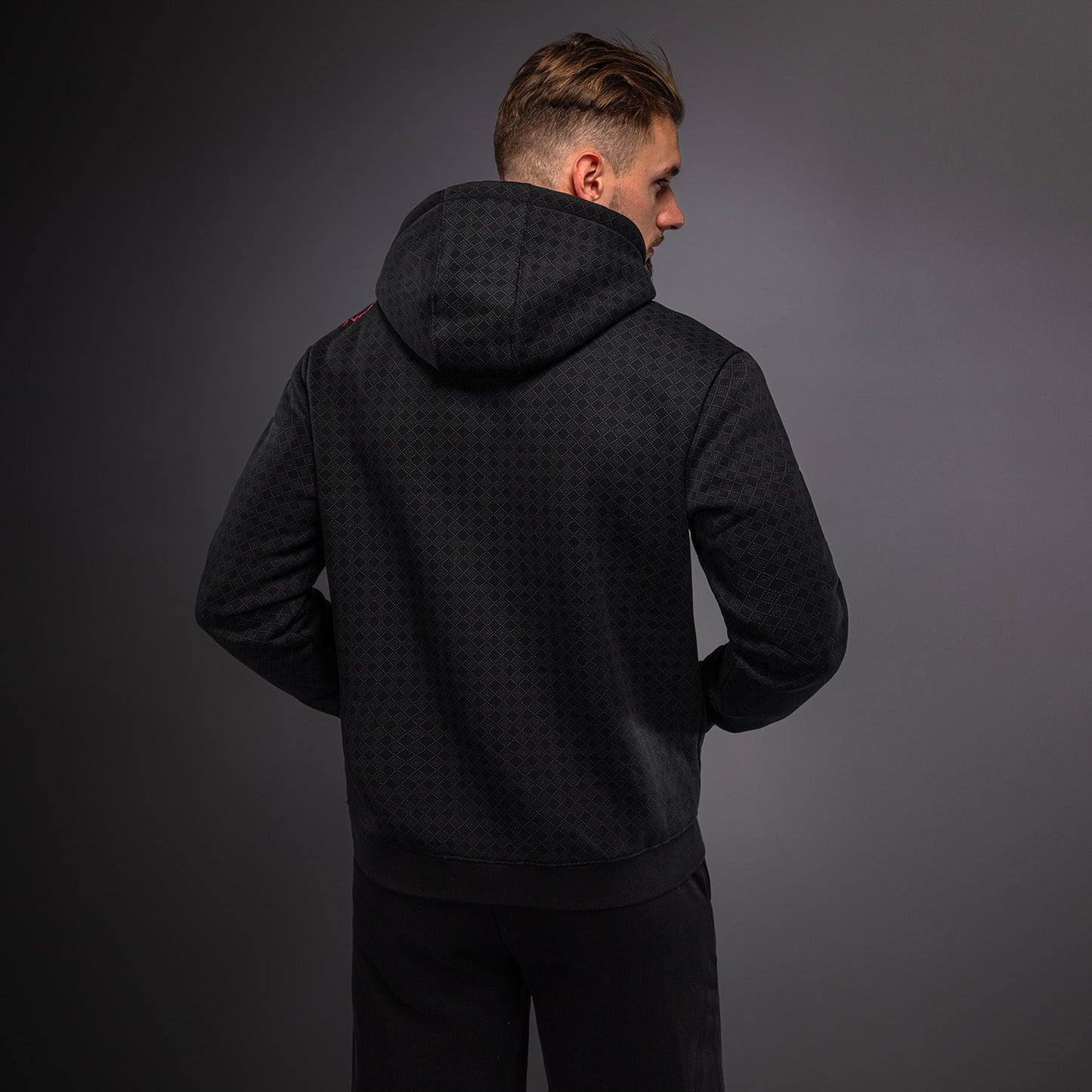 Venum x Roger Gracie Signature Felpa con Cappuccio - Nero/Rosso