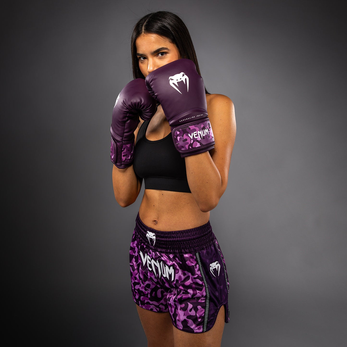 Venum Iris Pantaloncini Muay Thai - Prugna/Rosa
