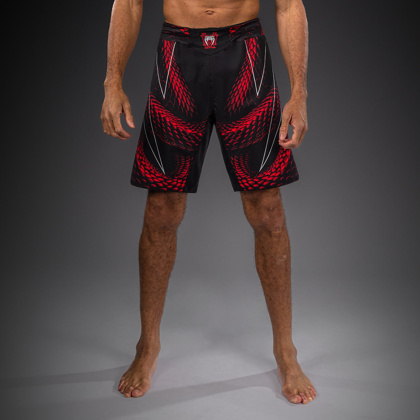 Venum Matupa Pantaloncini da Combattimento - Nero/Rosso/Argento