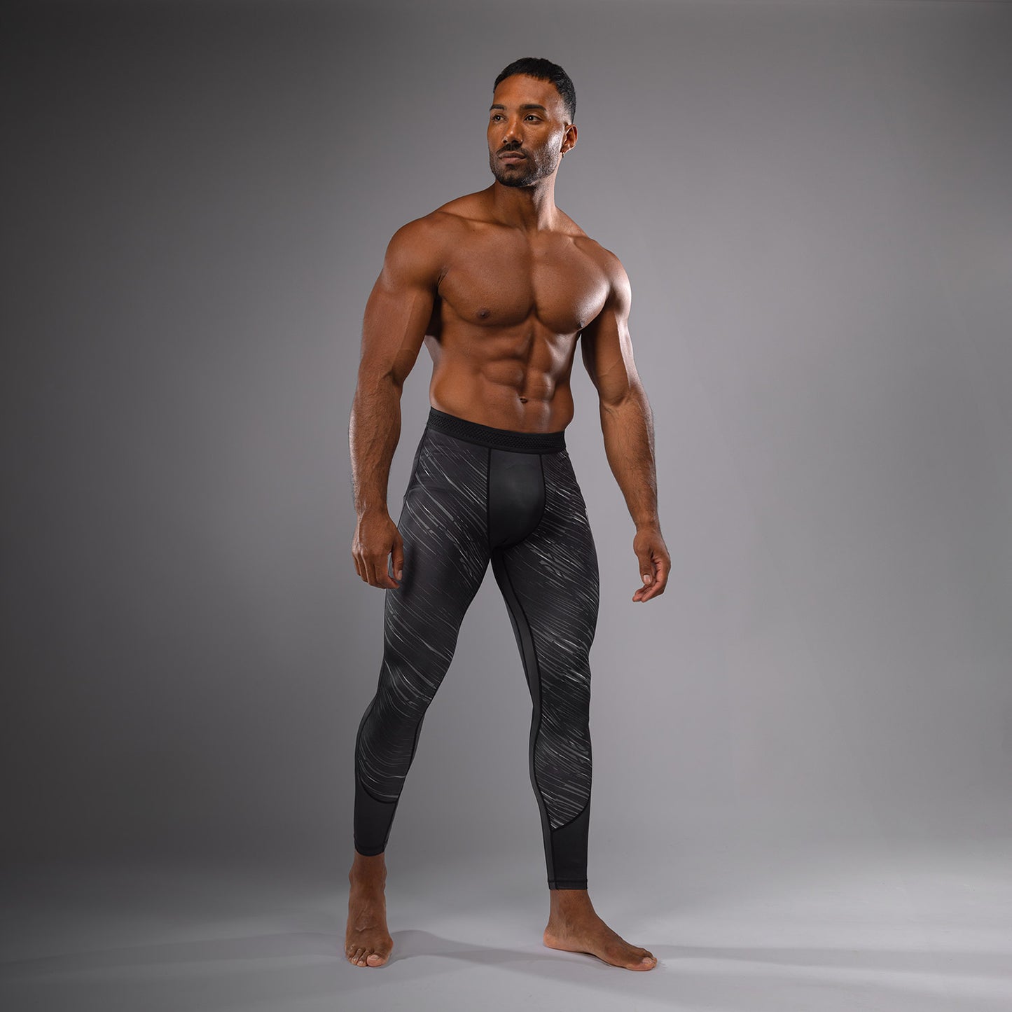 Venum Rapid Pantaloni a compressione - Nero/Grigio Tempesta