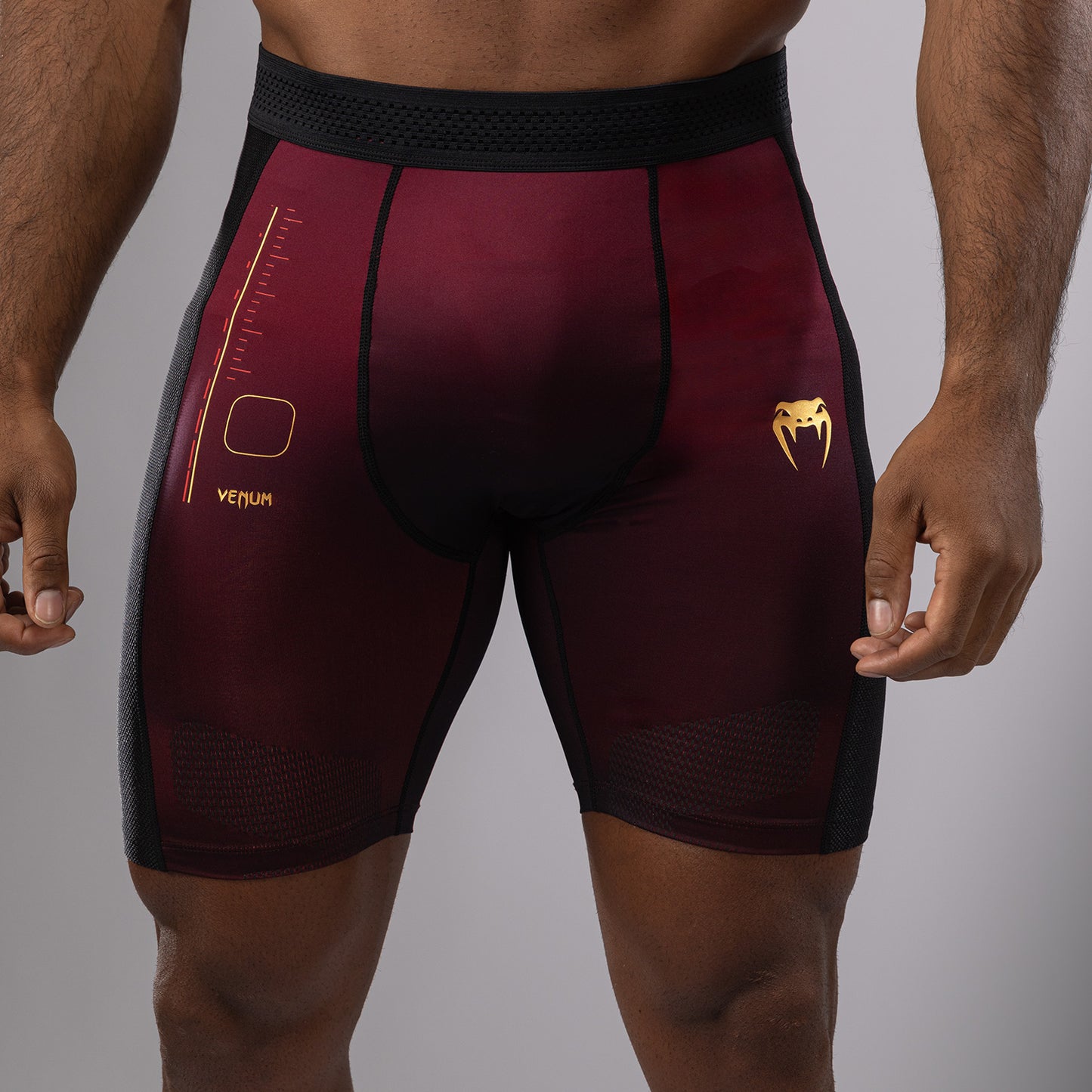 Venum Tactical XT  Pantaloncini a compressione - Nero/Bordeaux/Oro