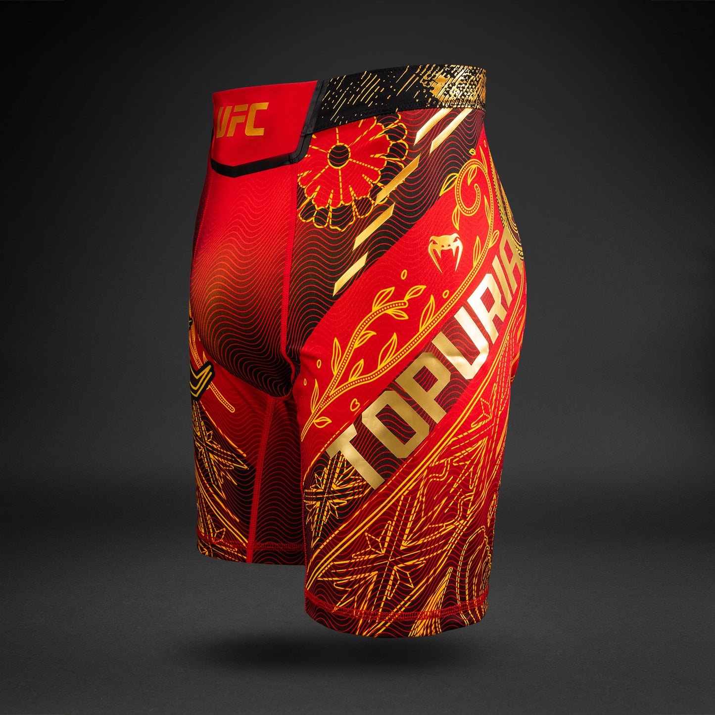UFC Unrivaled by Venum Ilia Topuria Pantaloni Vale Tudo Uomini - Rosso