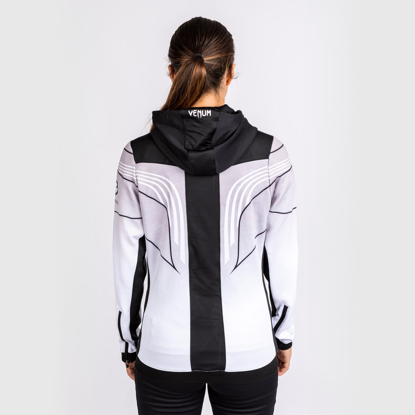 Felpa con cappuccio UFC Venum personalizzata Authentic Fight Night 2.0 Donna - Bianco