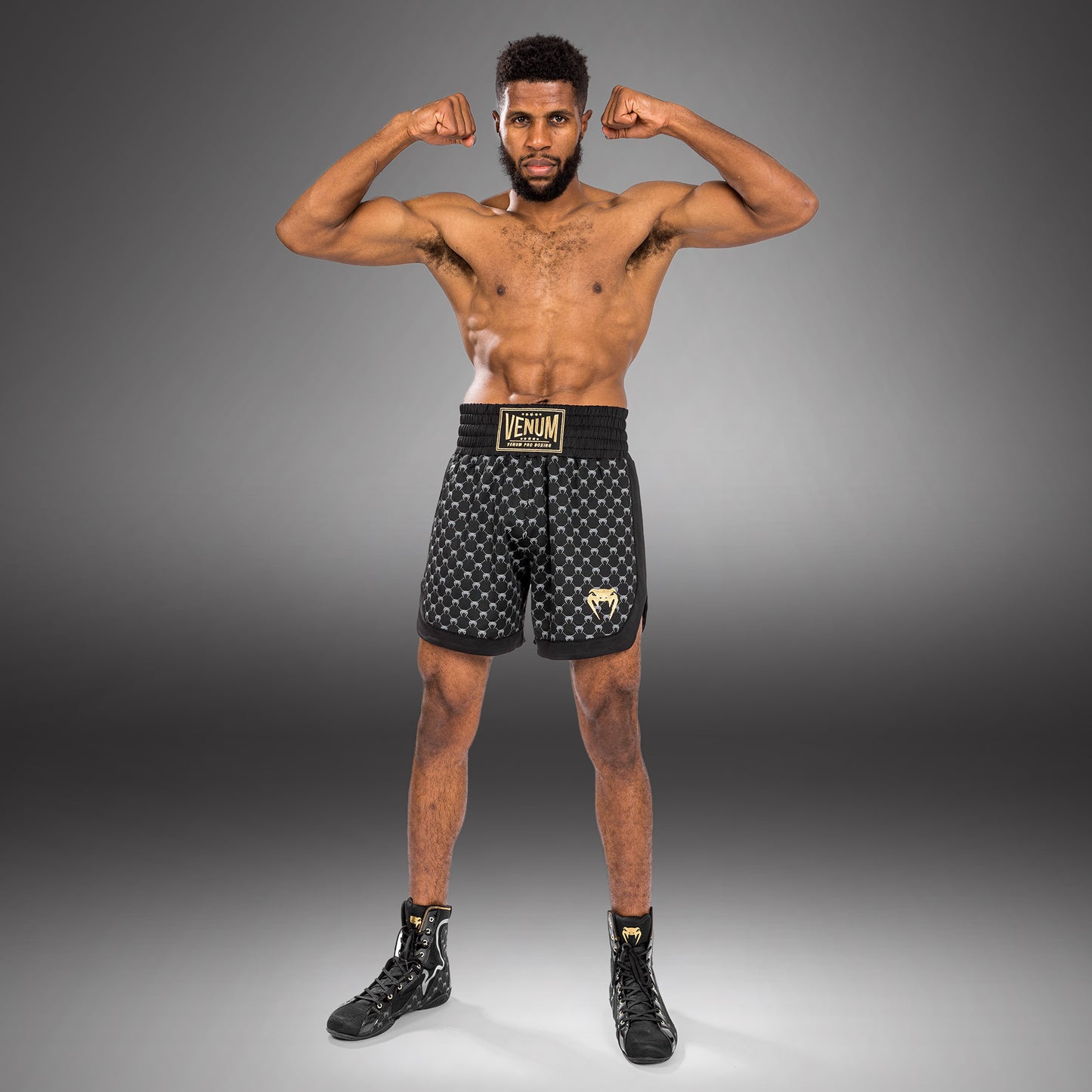 Pantaloncini da boxe Monogram Venum - neri