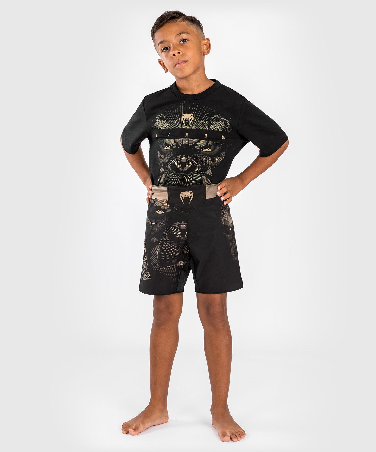 Venum Gorilla Jungle Pantaloncini da Combattimento per Bambini - Nero/Sabbia