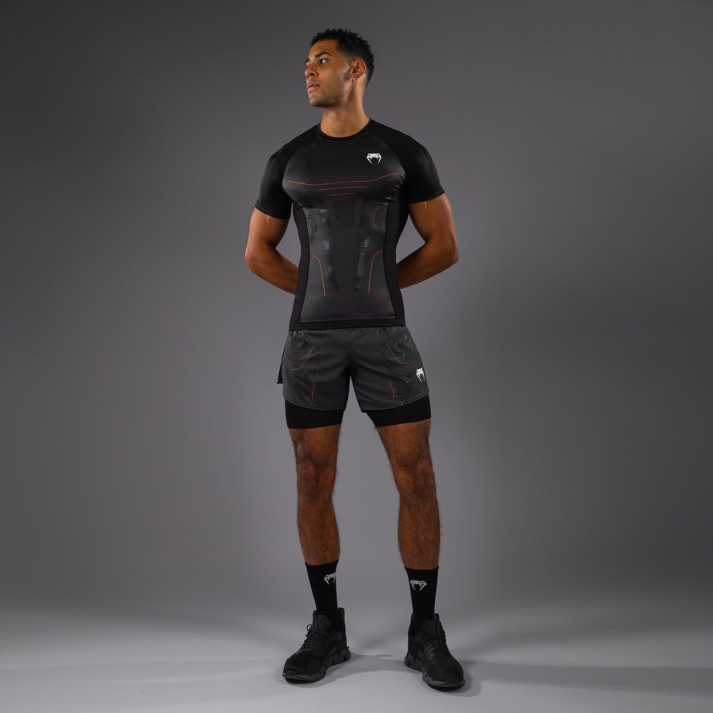 Venum Technical 3.0 Rashguard a Maniche Corte - Grafite