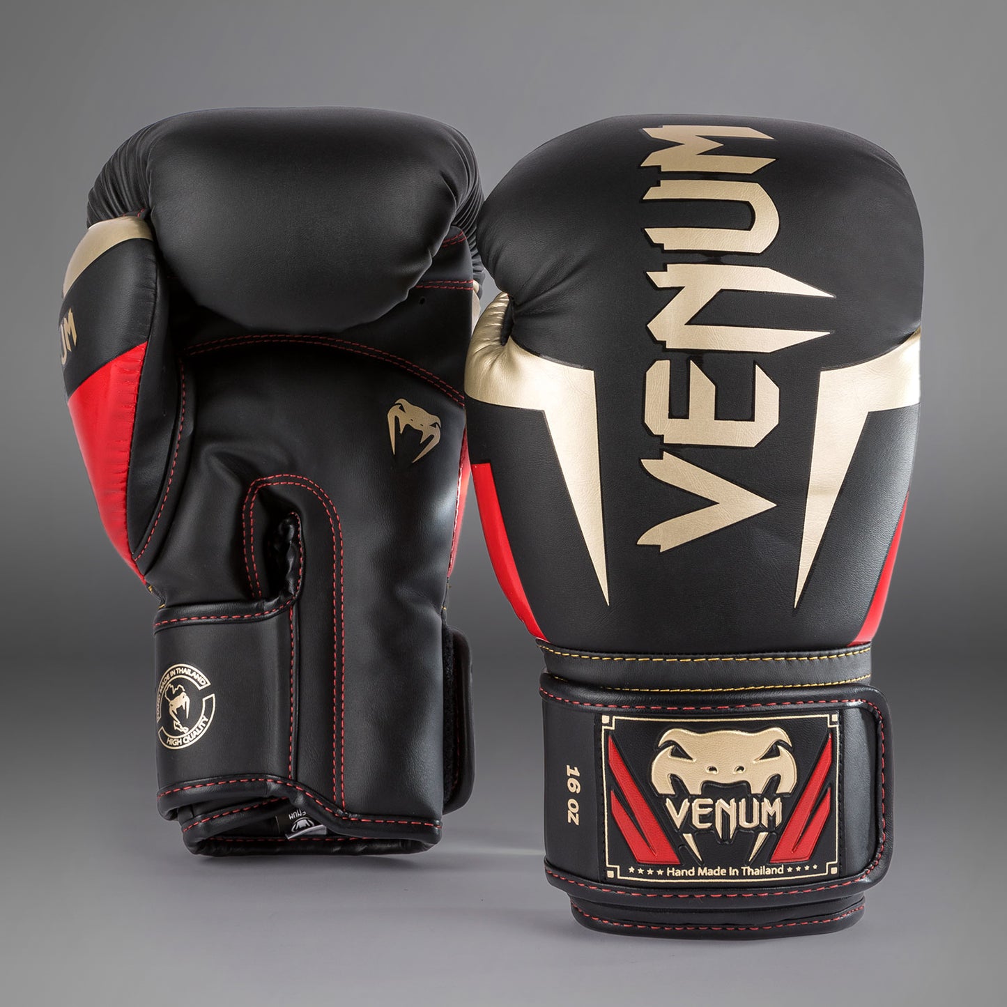 Venum Elite Guantoni da boxe - Nero/Oro/Rosso