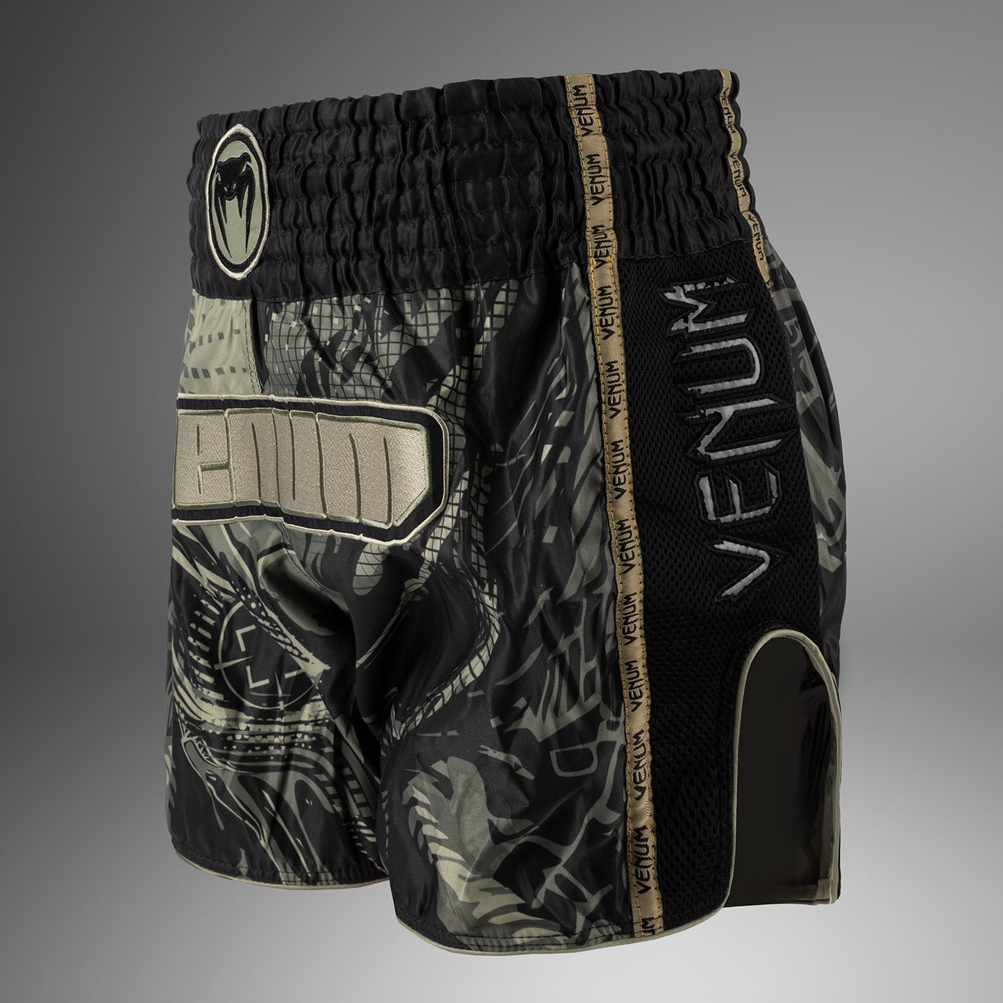 Venum Invader Pantaloni Muay Thai - Nero/Sabbia