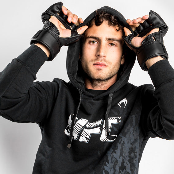 Felpa Con Cappuccio Uomo UFC Venum Authentic Fight Week - Nero