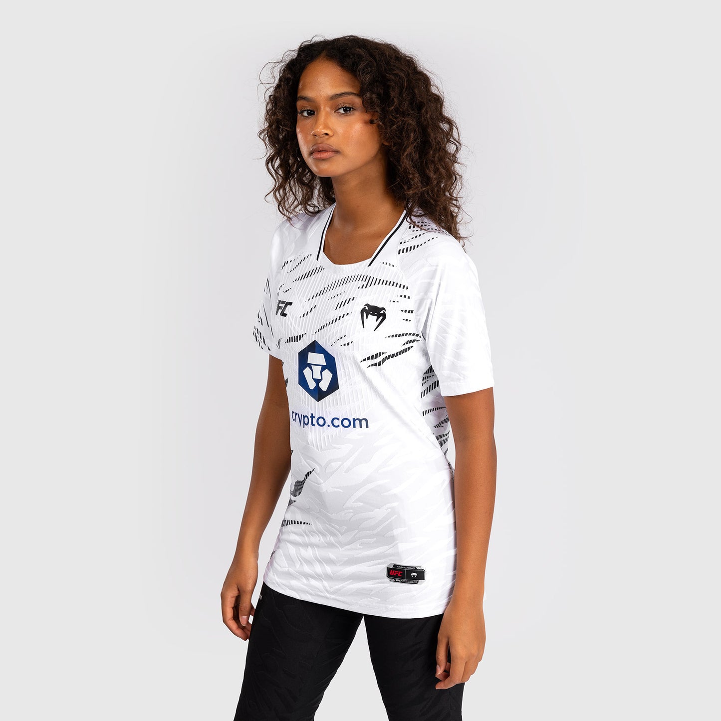 UFC Fusion by Venum Personalizzati Authentic Fight Night Maglietta da Gara per Donna - Bianco
