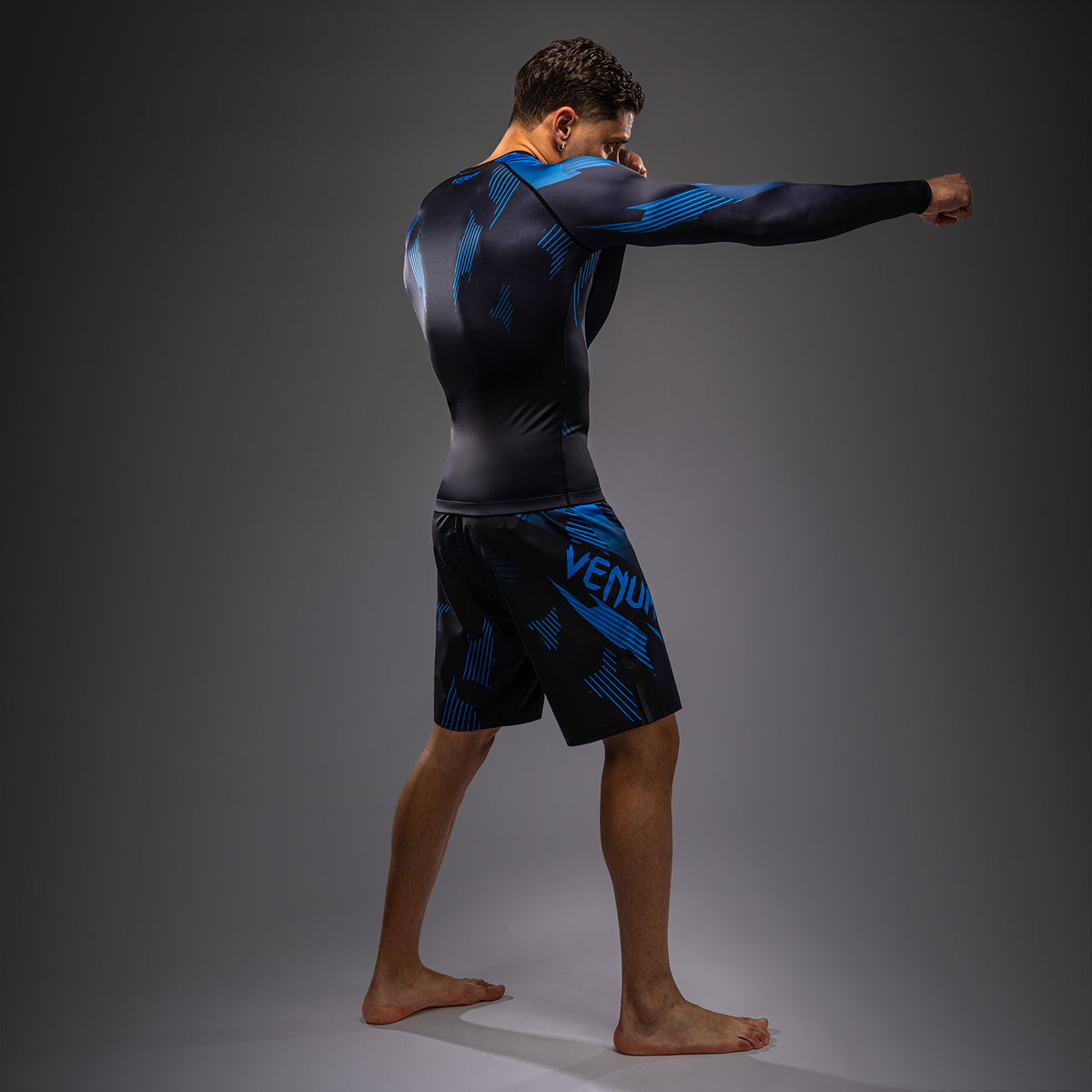 Venum No-Gi 6.0 Rashguard a Maniche Lunghe - Nero/Blu