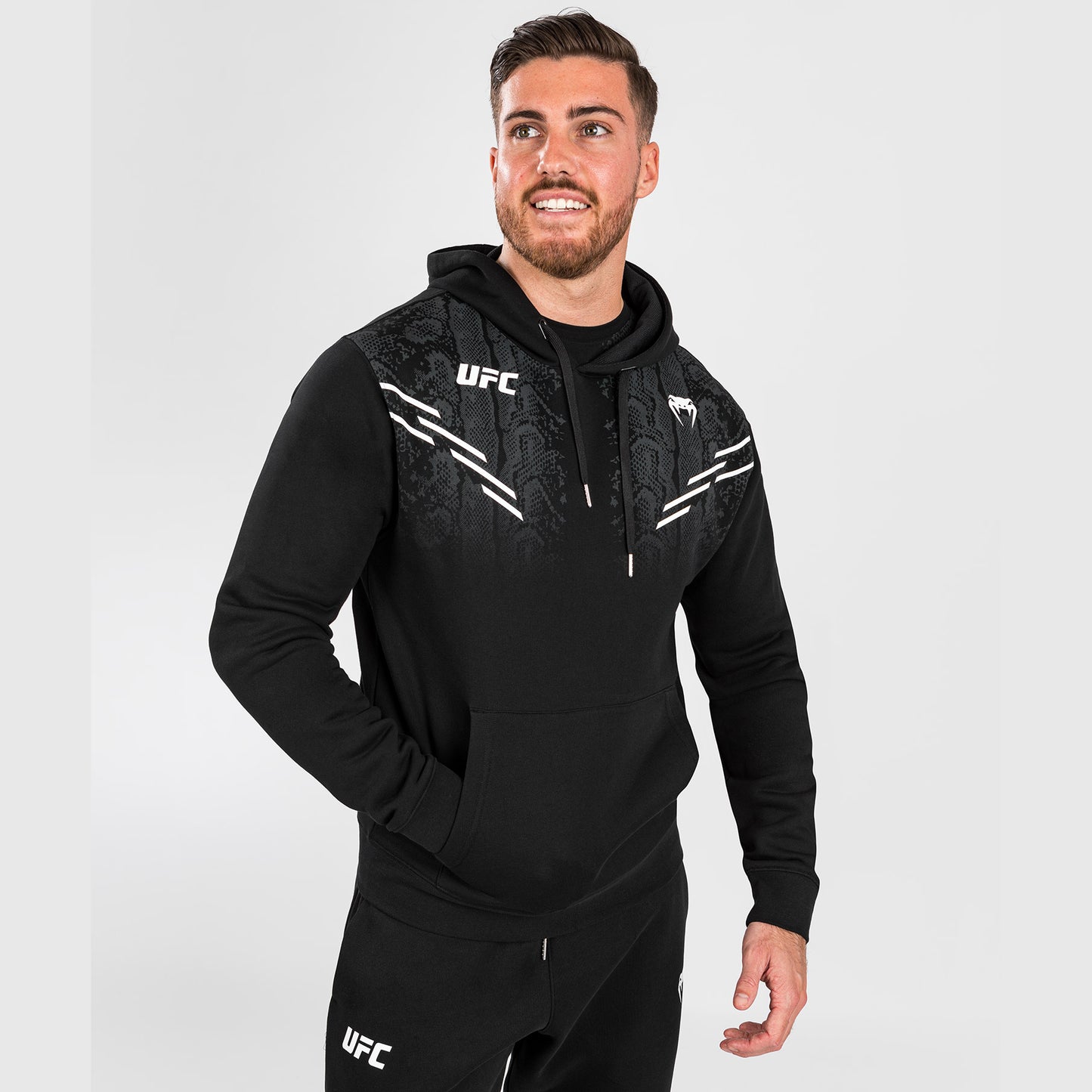 UFC Adrenaline by Venum Replica Felpa con Cappuccio da Uomo - Nero