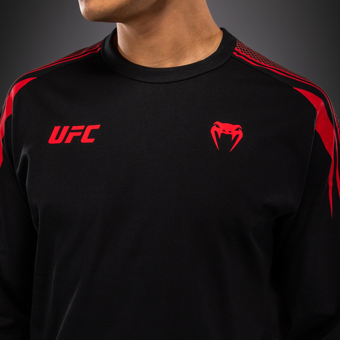 Venum UFC Unity by Venum Authentic Fight Week T-shirt a Maniche Lunghe da Uomo - Nero