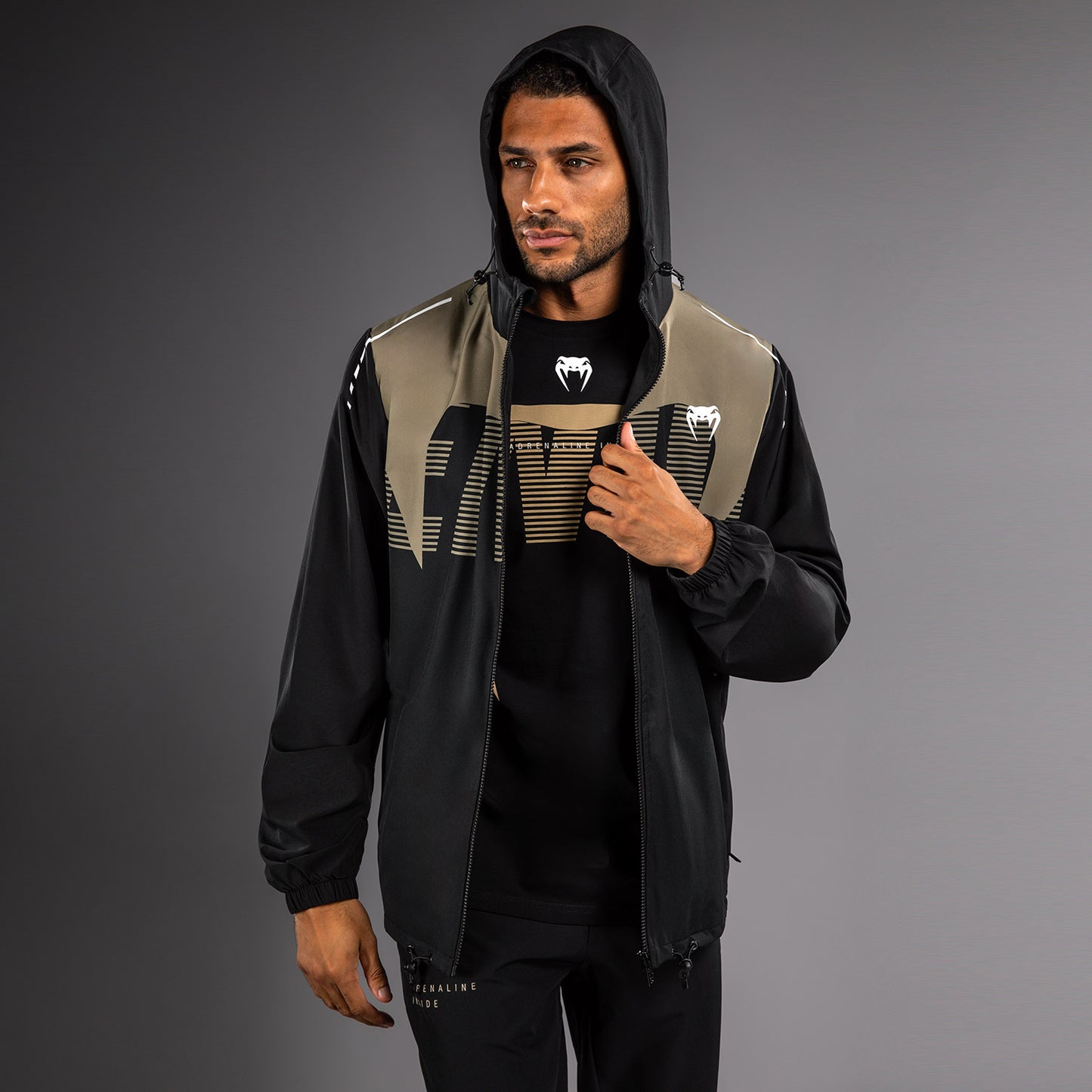 Venum Adrenaline Giacca da Track – Nero/Sabbia