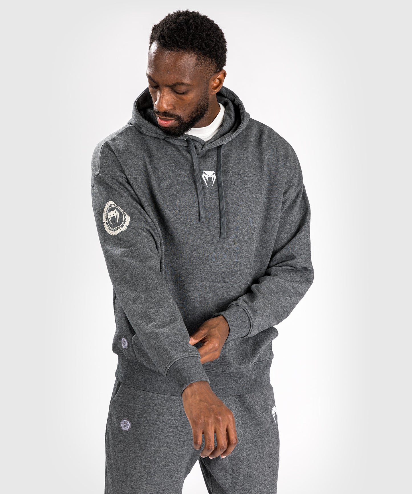 Venum Vortex XL Lite Felpa Con Cappuccio da Uomo - Grigio Antracite Scuro