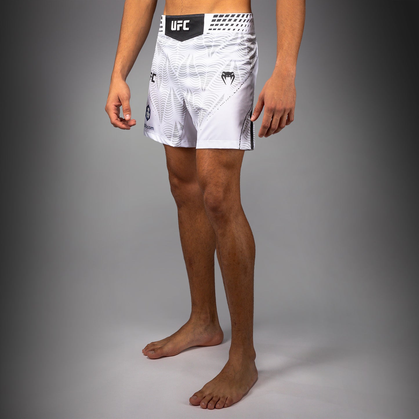 UFC Zenith by Venum Authentic Fight Night Pantaloncini da combattimento Fit corto Uomo Personalizzato - Bianco
