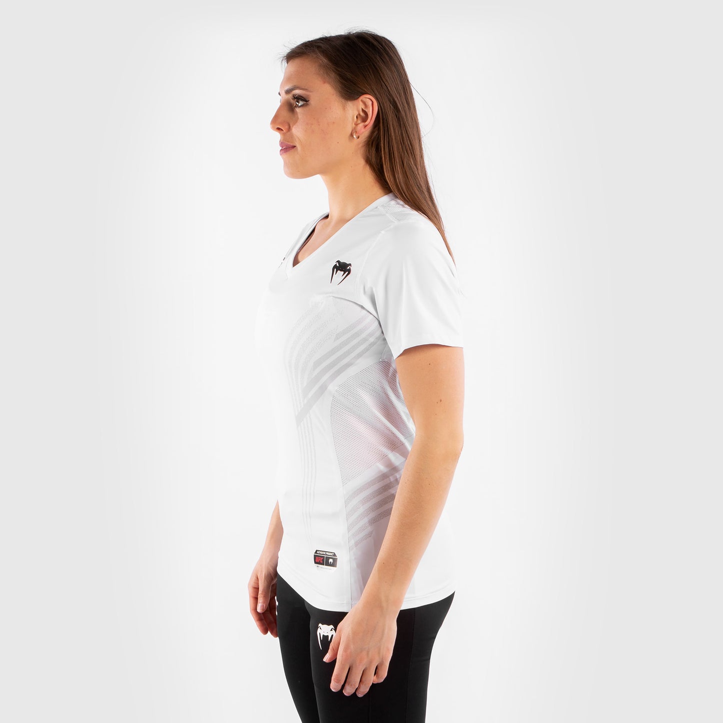 Maglia Tecnica Donna Personalizzata UFC Venum Authentic Fight Night - Bianco