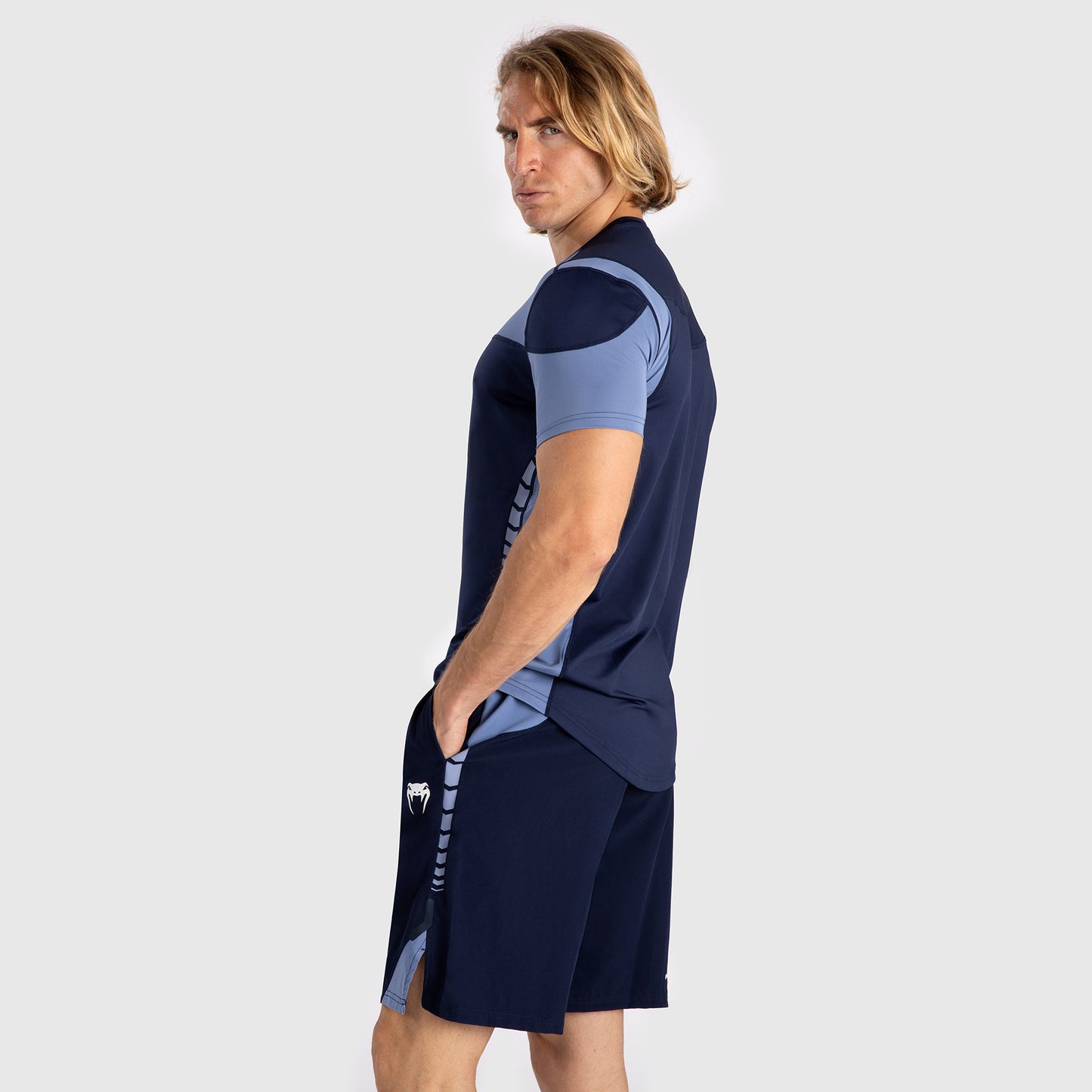 Venum Tempest Maglietta da Uomo Dry-Tech - Blu Navy/Blu