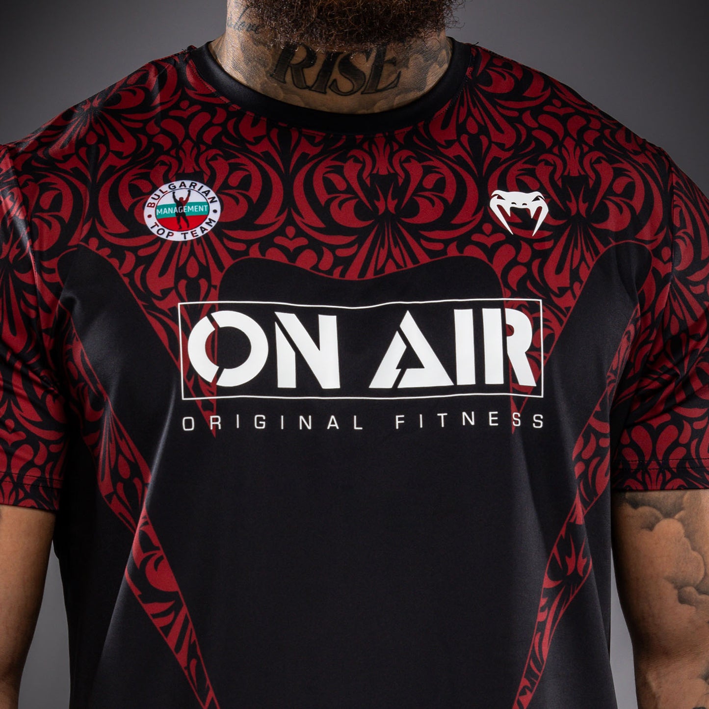 Venum Bulgarian Top Team (BTT) Maglietta Dry Tech – Nero/Rosso