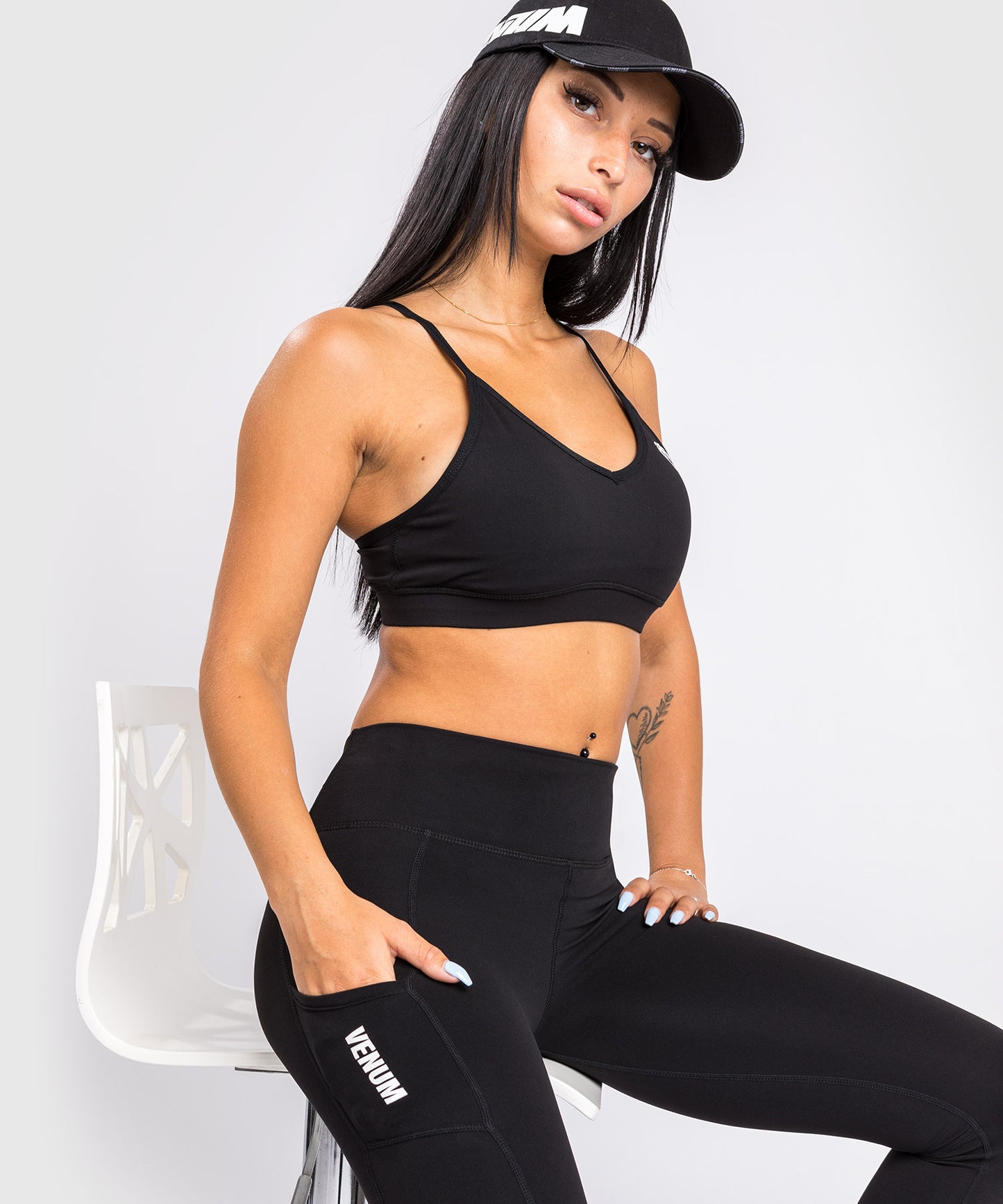 Reggiseno Sportivo a Basso Impatto Venum Essential - Nero