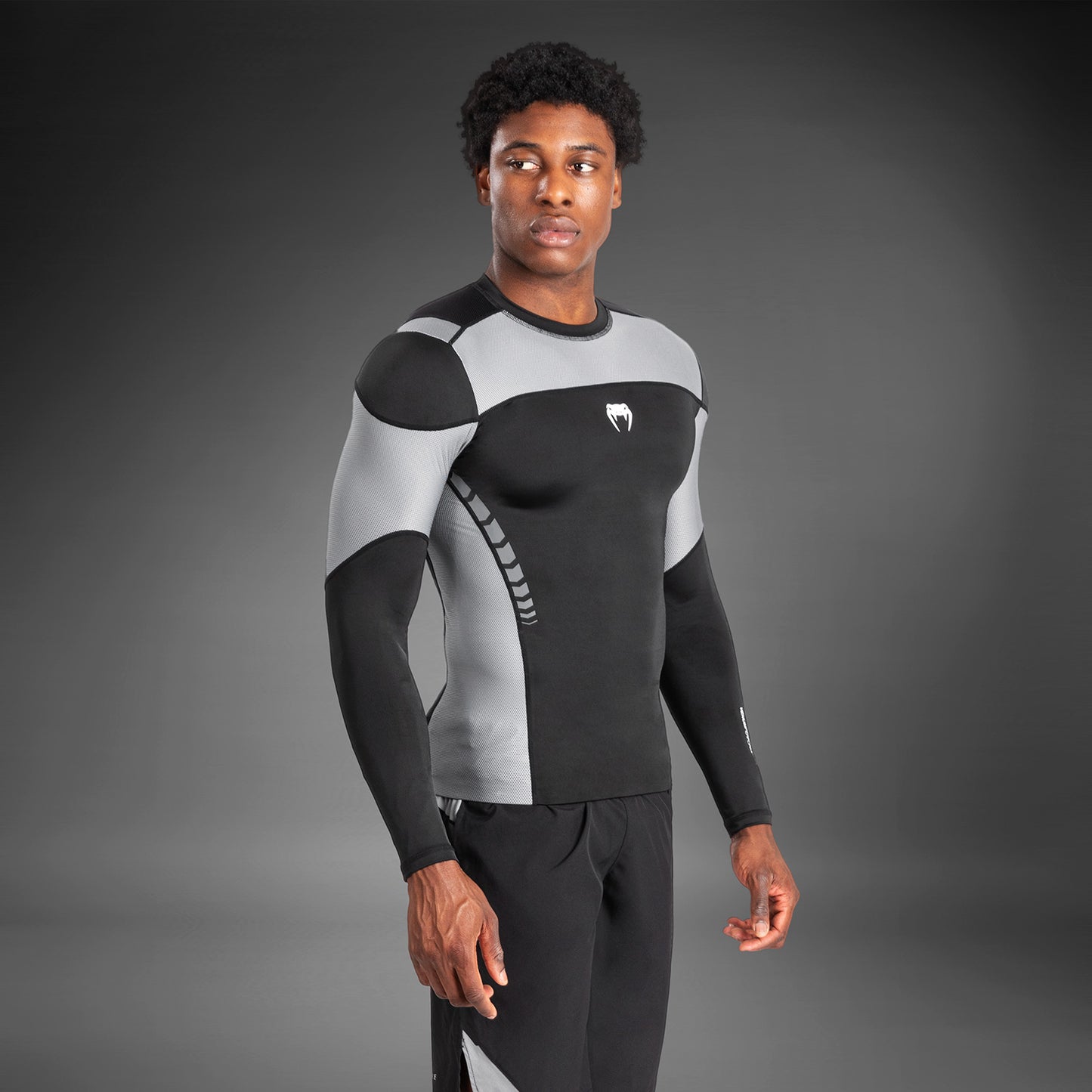 Venum Tempest Rashguard a maniche lunghe - Nero/Grigio
