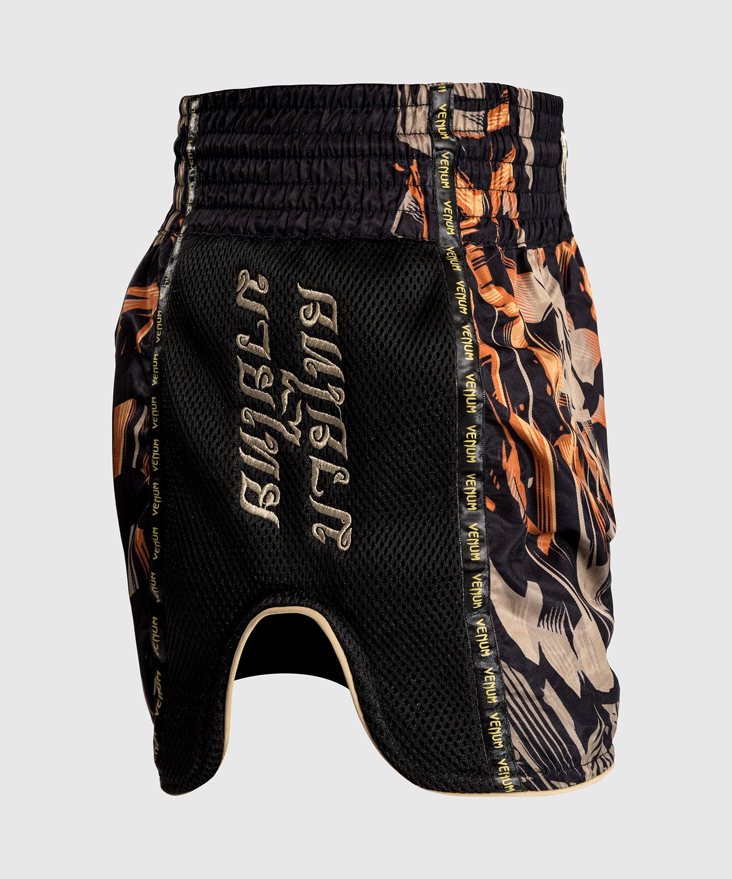 Venum Tiger Pantaloni Muay Thai da Uomo - Nero/Arancione Neon