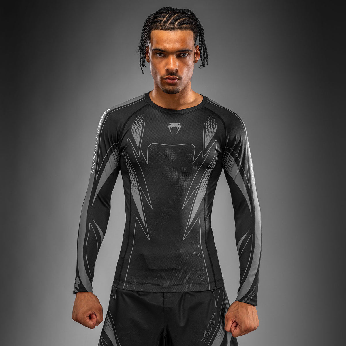 Venum Amazonia Reborn Maglia a compressione a maniche lunghe - Nero/Grigio