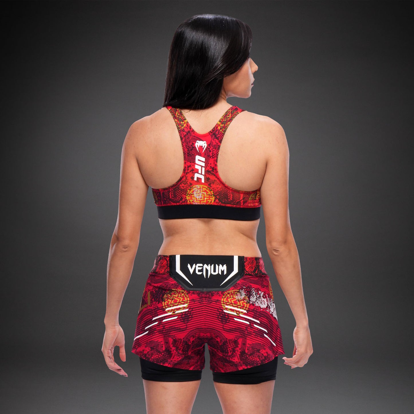 UFC Unrivaled by Venum Zhang Weili Reggiseno Sportivo Donna - Rosso