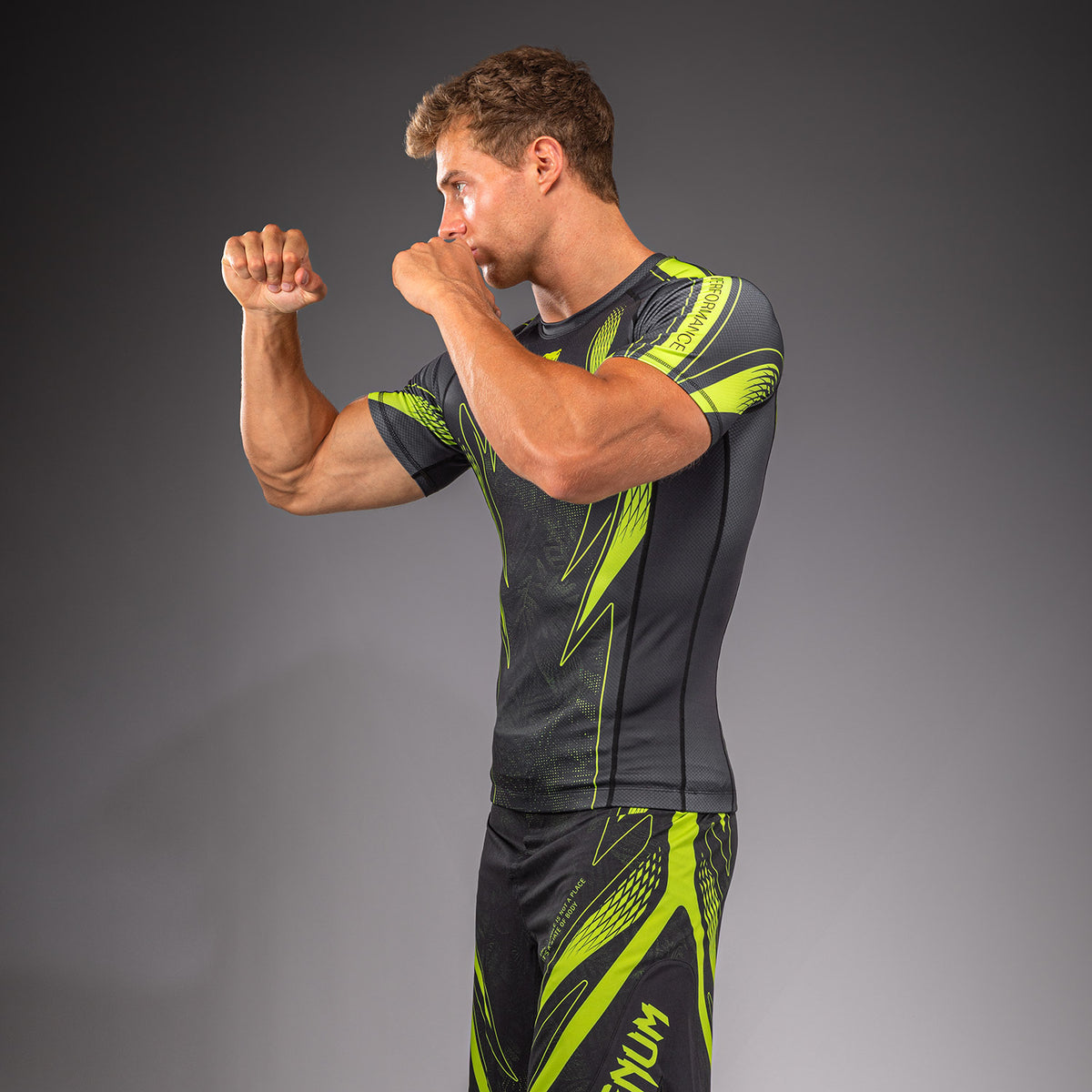 Venum Amazonia Reborn Maglia a compressione a maniche corte - Nero/Verde