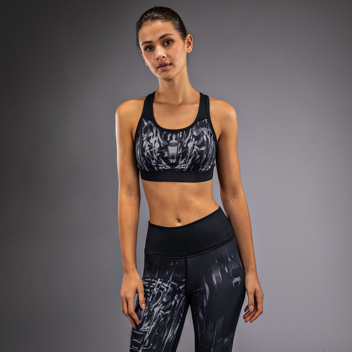 Venum Tiger Reggiseno Sportivo Donna - Nero/Argento