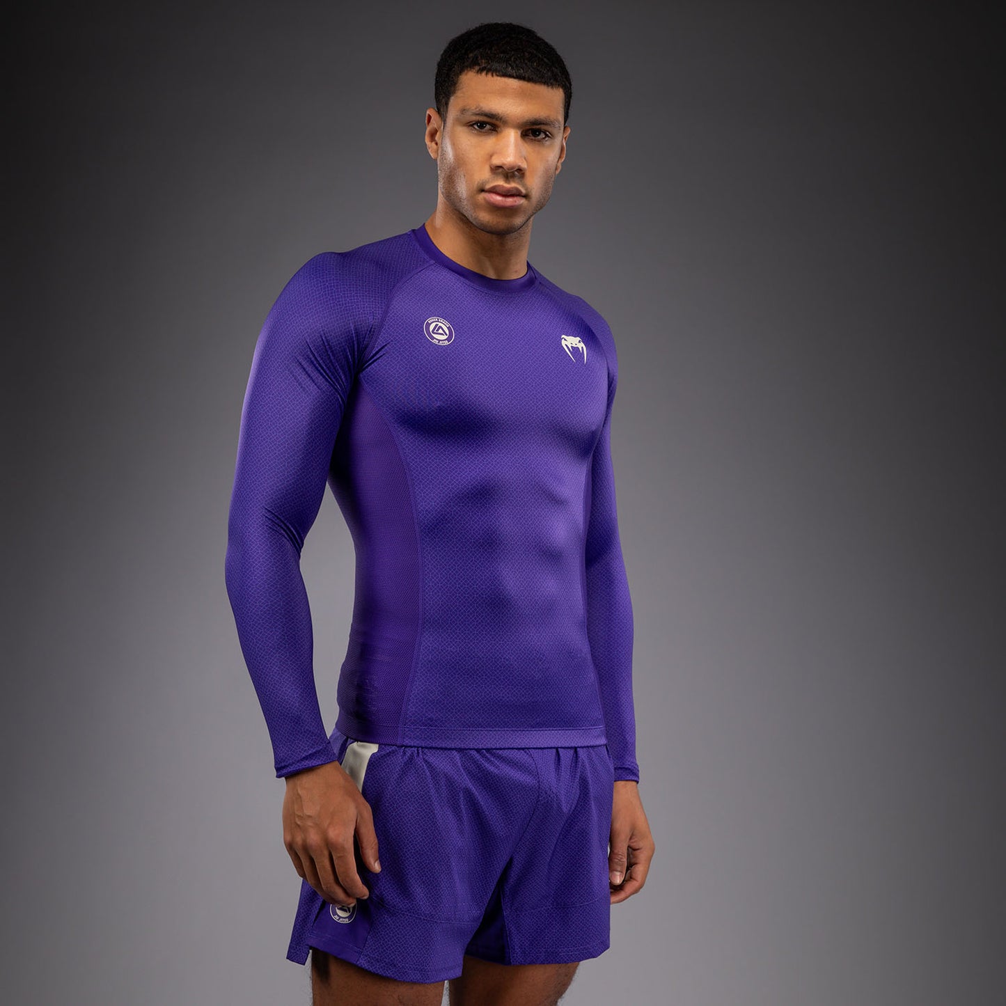 Venum x Roger Gracie Academy Rashguard a Maniche Lunghe - Viola