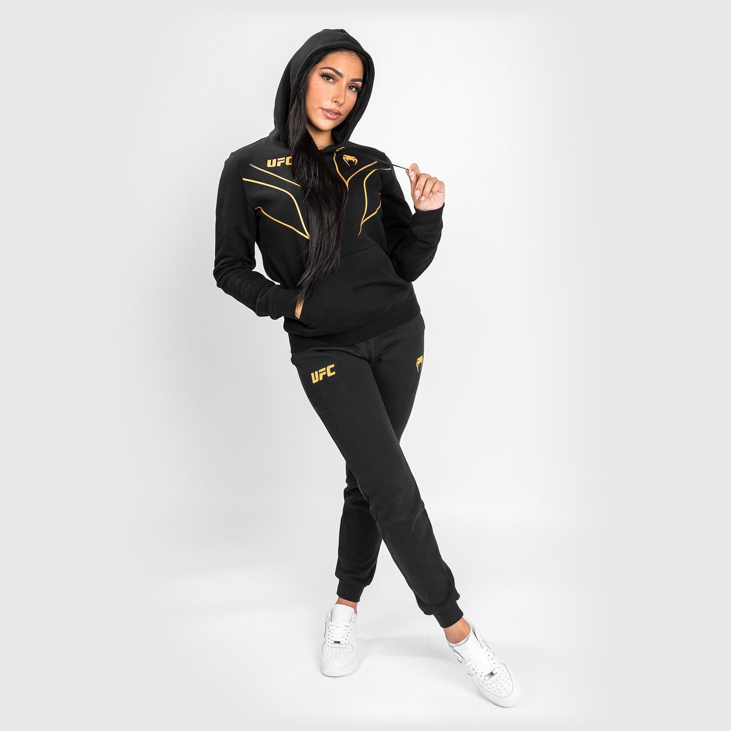 Felpa con cappuccio UFC Venum Fight Night 2.0 Replica Donna - Campione